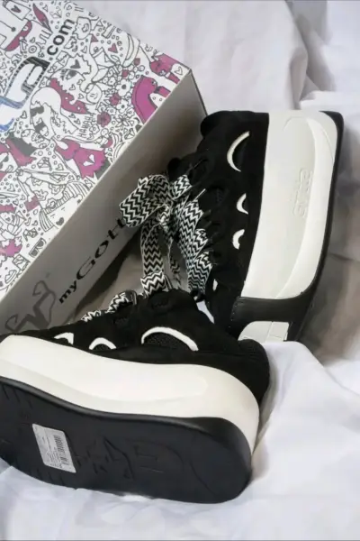 Zapatilla Negra Mujer C732A - miniatura 3