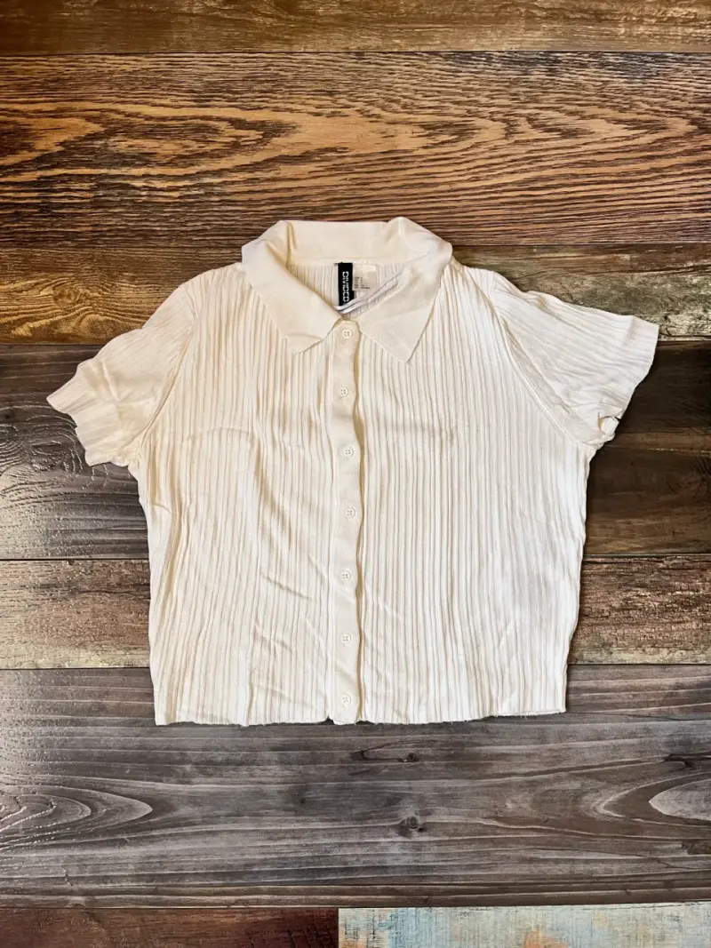 Polera Camisa Blanca H&M - 1