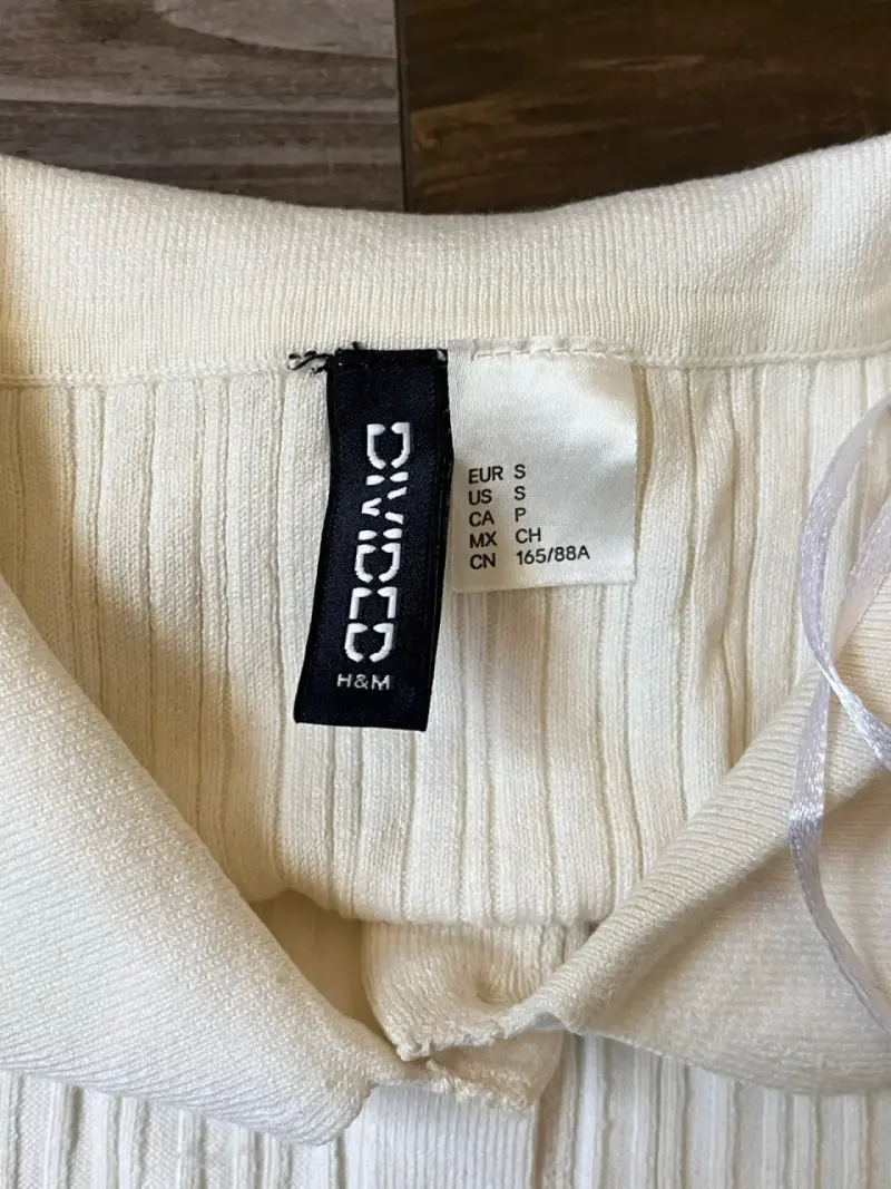 Polera Camisa Blanca H&M - 3