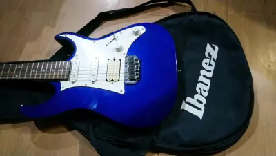 Guitarra electrica Gio GRX40 Ibanez azul metalico - miniatura 1