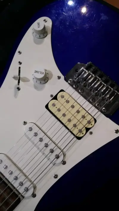 Guitarra electrica Gio GRX40 Ibanez azul metalico - miniatura 4