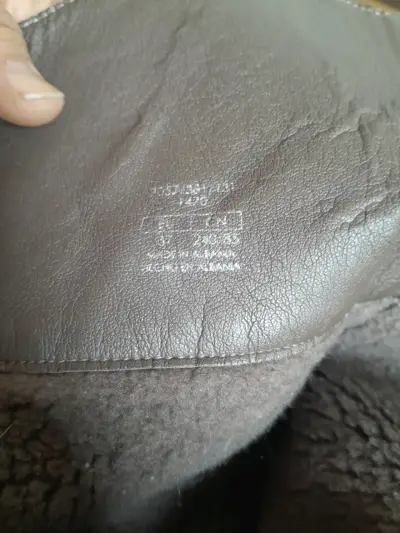 Bota alta gamuza café zara - miniatura 5