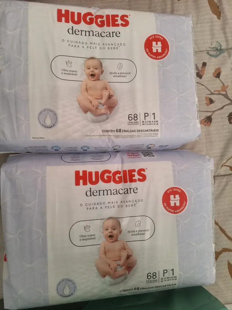 Pañales huggies dermacare talla P