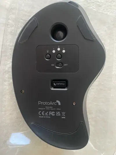 Ratón Trackball Inalámbrico Bluetooth+2.4 G Con Re - miniatura 2