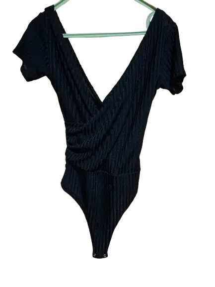 Body Negro Acanalado M - 1