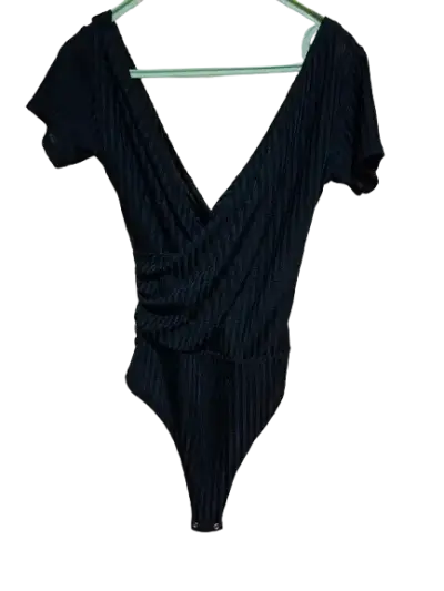 Body Negro Acanalado M - miniatura 1