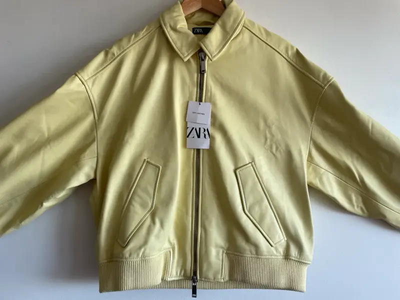 Chaqueta cuero Zara - 1