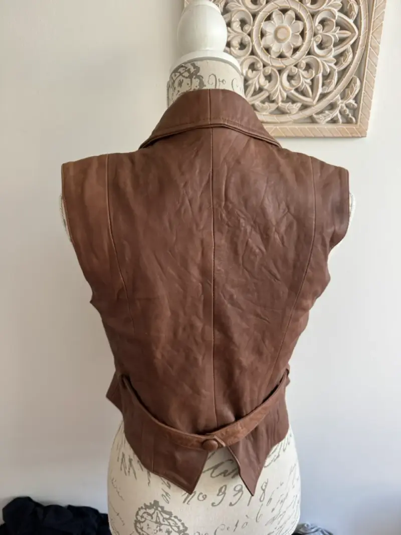 Chaqueta Gillette mujer en cuero mango talla s - 4