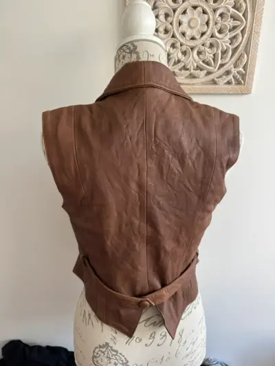 Chaqueta Gillette mujer en cuero mango talla s - miniatura 4