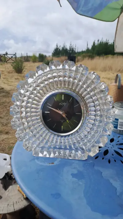 Vendo reloj de cristal antiguo marca lofty (japon) - miniatura 1