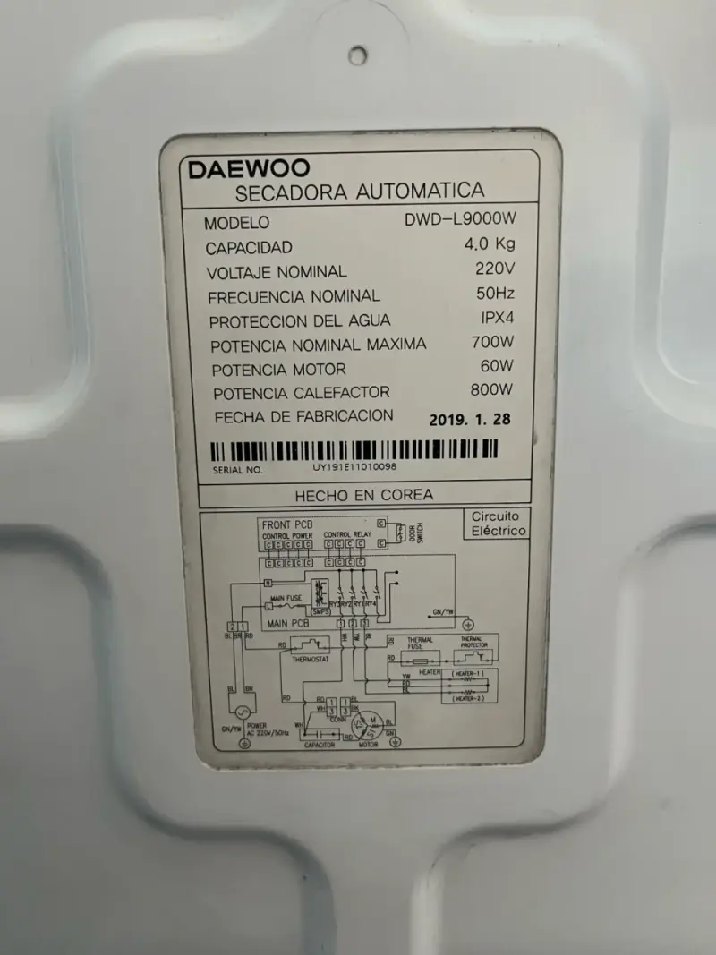 Secadora Daewoo mini - 5