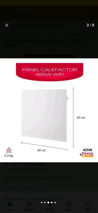 panel calefactor Bfresh modelo R6471 - miniatura 6