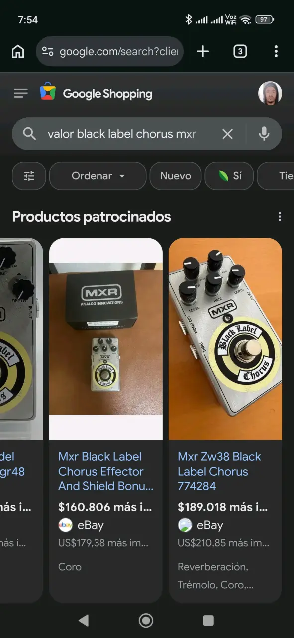 pedales analogos MXR - 3