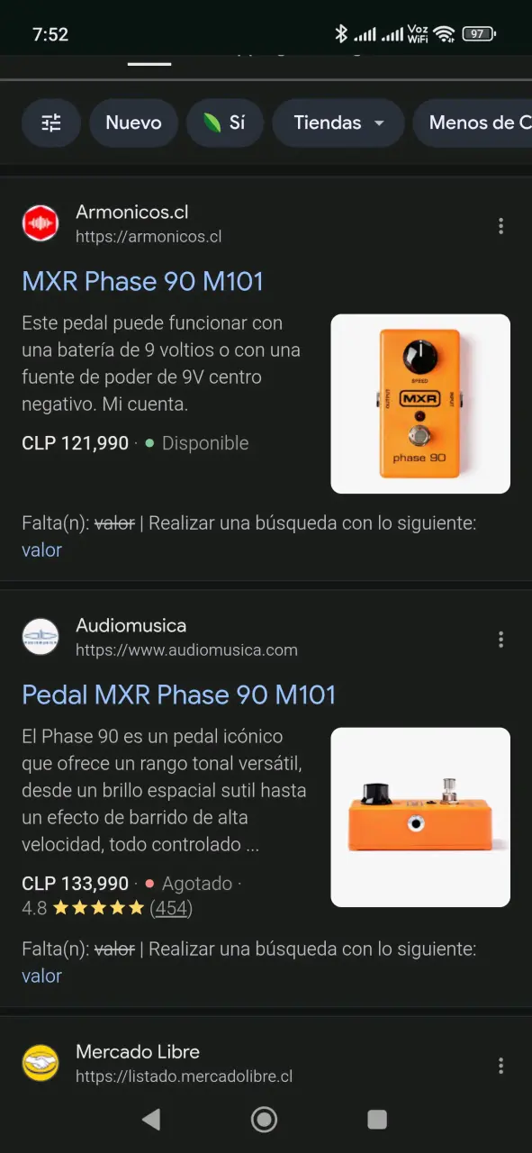 pedales analogos MXR - 4