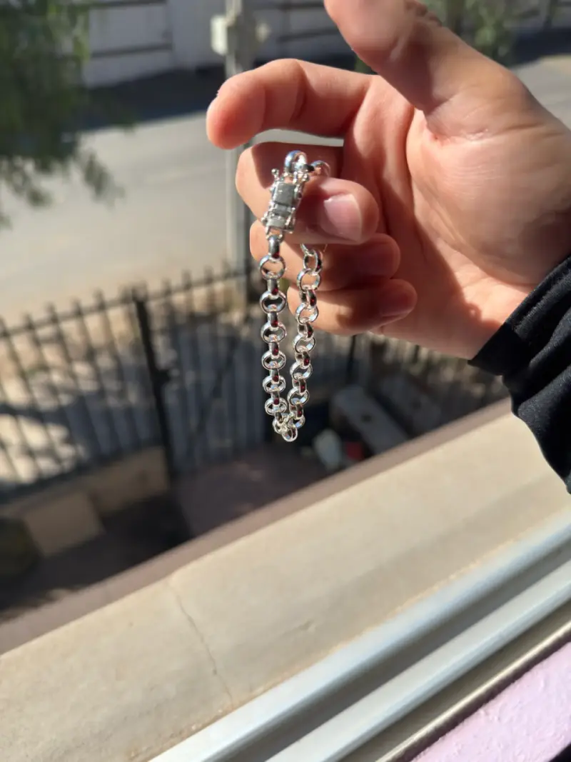 Pulsera Rolo plata 950 - 3