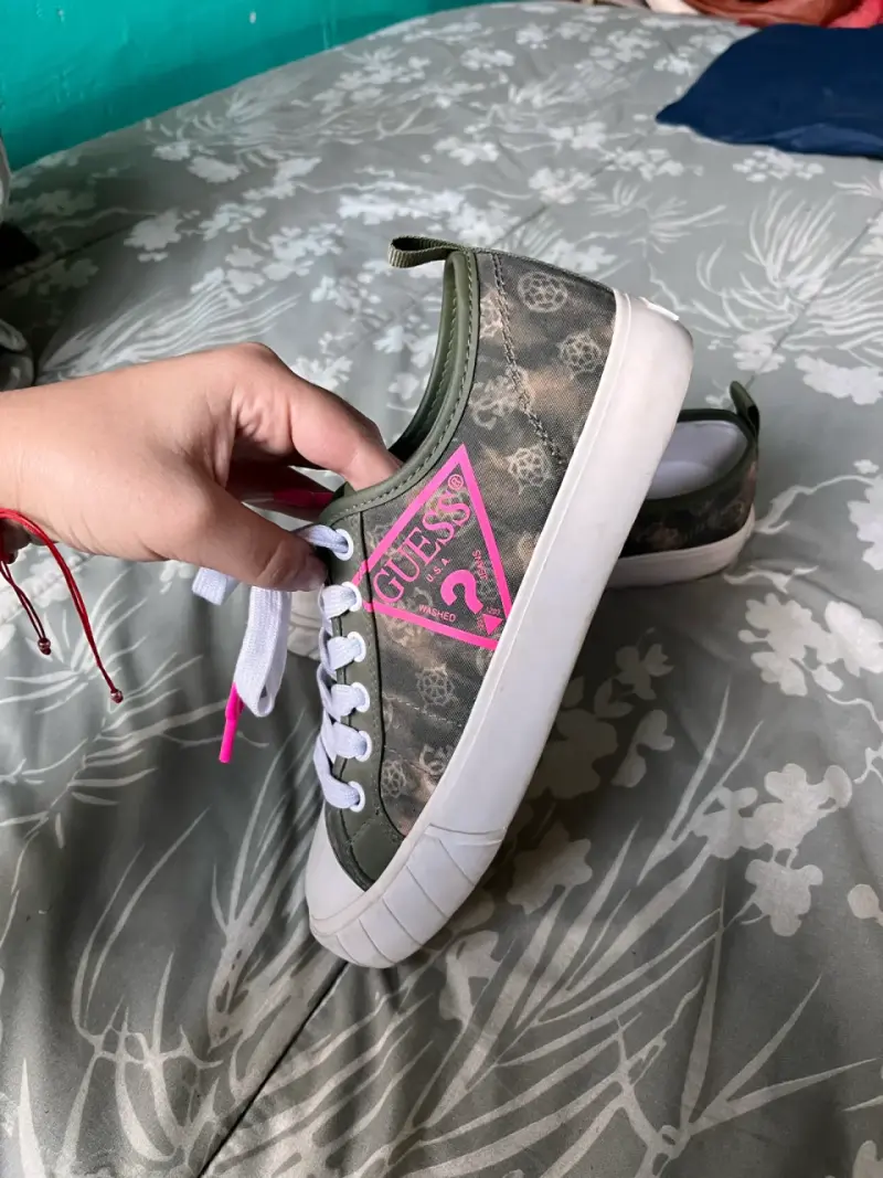zapatillas guess originales verdes💚