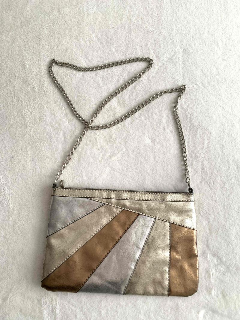 Cartera metalizada Mango - 1
