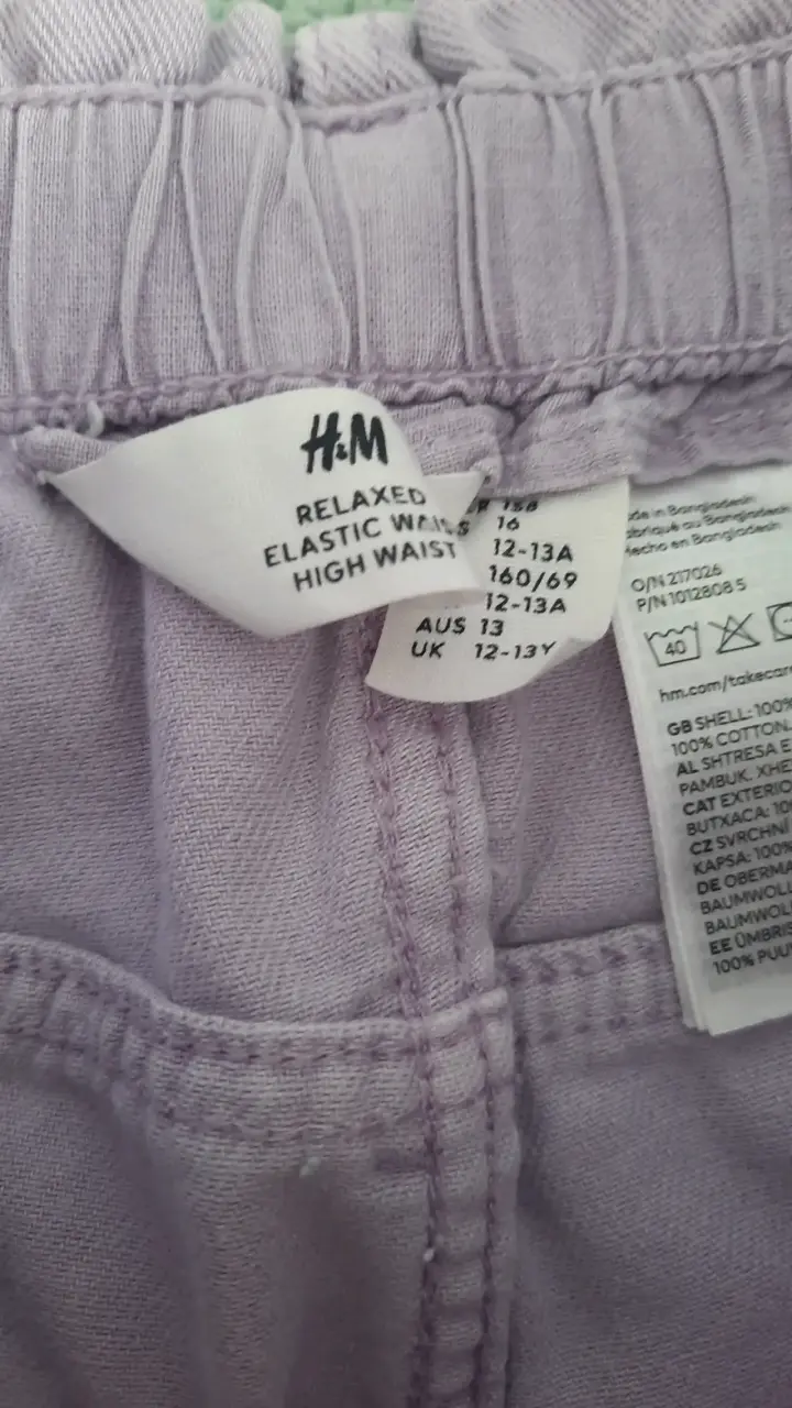 Pantalon niña lila H&M - 2