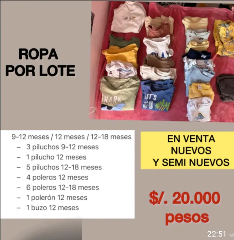 Ropas nuevas sin uso y semi nuevas - 1