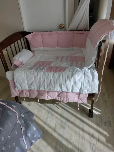 Cuna colecho de madera - miniatura 5