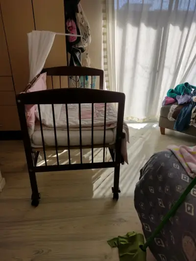 Cuna colecho de madera - miniatura 6