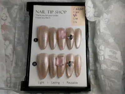 Set de uñas postizas ojo de gato y kit de aplicaci - miniatura 1