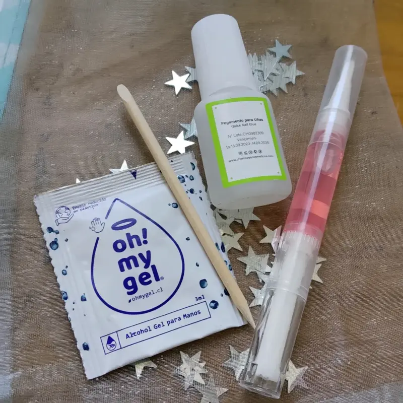 Set de uñas press on y kit de aplicación - 3
