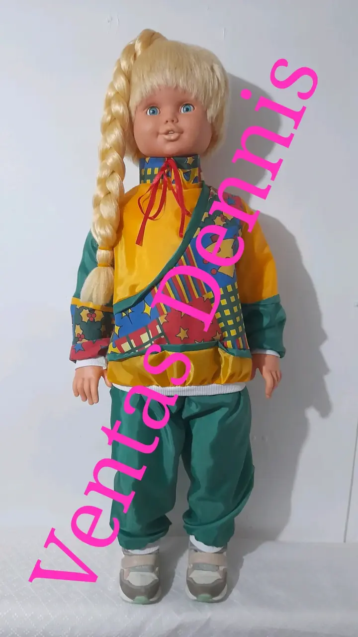 MUÑECA ROSALBA 90CM MUSICAL AÑOS 2000 BUEN ESTADO - 1