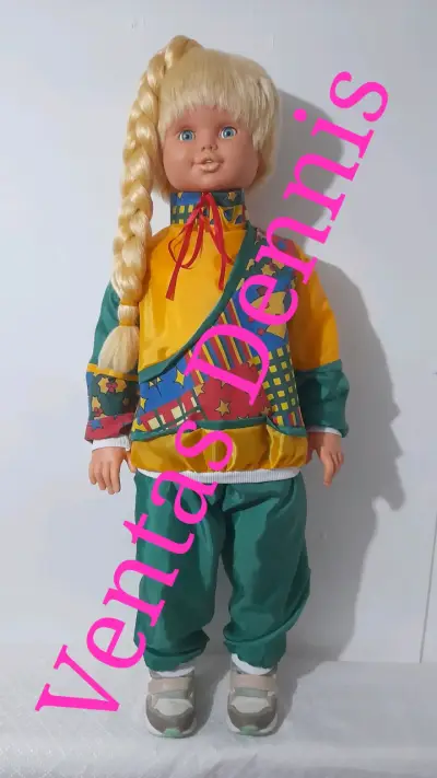 MUÑECA ROSALBA 90CM MUSICAL AÑOS 2000 BUEN ESTADO - miniatura 1