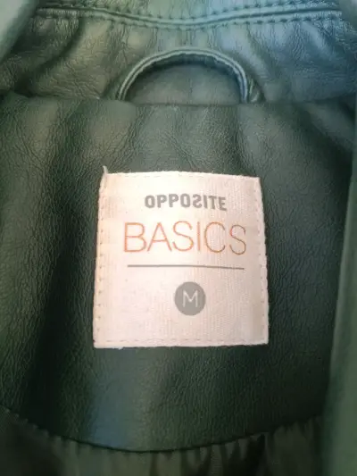 Chaqueta de cuerina verde Opposite - miniatura 2