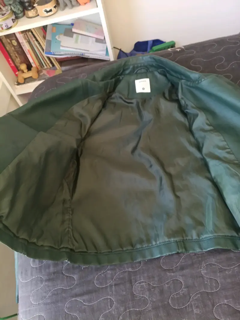 Chaqueta de cuerina verde Opposite - 3