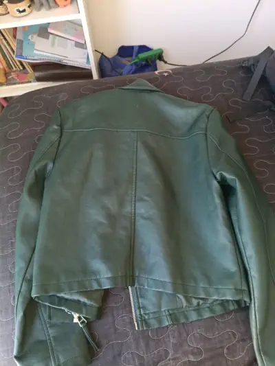 Chaqueta de cuerina verde Opposite - miniatura 4