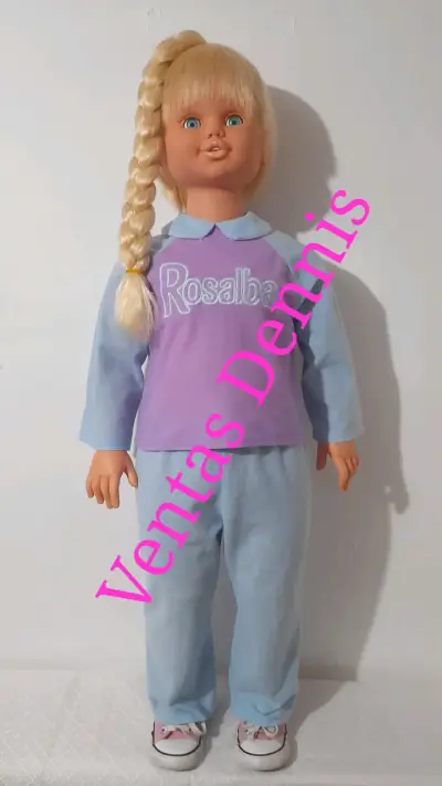 MUÑECA ROSALBA 90CM MUSICAL AÑOS 2000 BUEN ESTADO - miniatura 1
