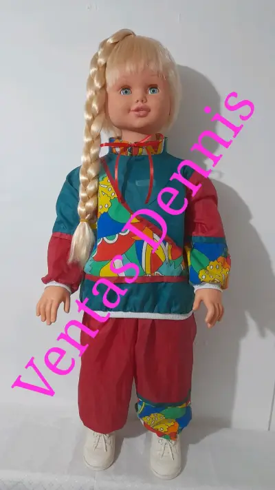 MUÑECA ROSALBA JESMAR ORIGINAL 90CM 1991 CON CAJA - miniatura 1