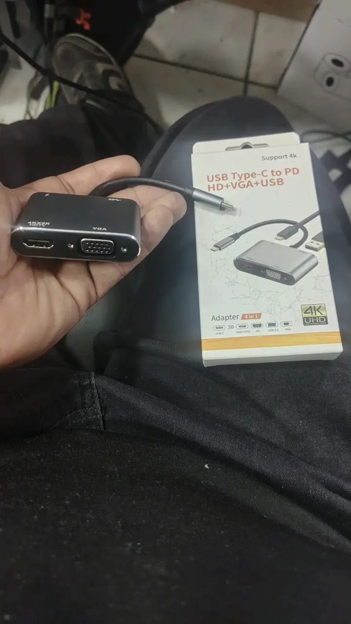 Adaptado tipo c a HDMI y vga para Mac o Windows - 1