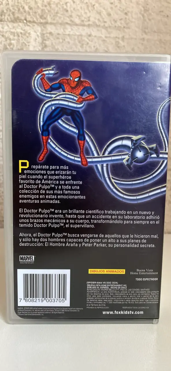 El Hombre Araña vs Dr Pulpo VHS Original - 2