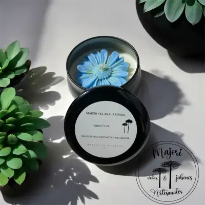 Velas margarita en tarro - miniatura 2