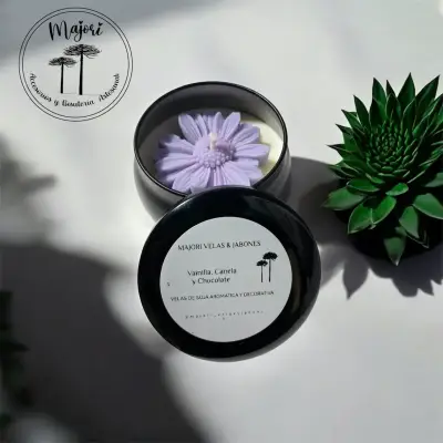 Velas margarita en tarro - miniatura 4