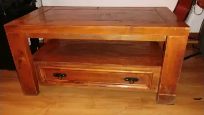 Mesa centro madera. - miniatura 1