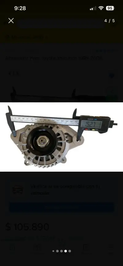 Alternador Toyota Yaris  1.3/1.4/1.5 2001-2005 - miniatura 1