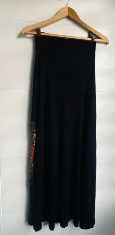 Falda maxi larga estilo bohemia - miniatura 4