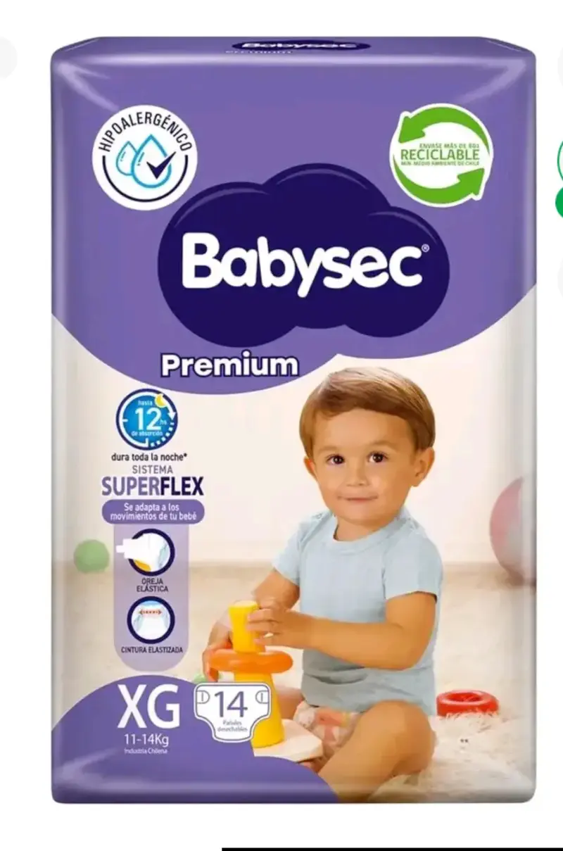 Paños XG Babysec morado