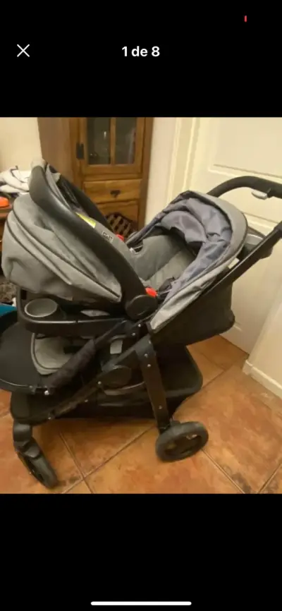 Coche Graco modest con huevito y base para auto . - miniatura 1