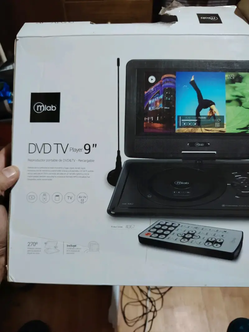 DVD TV 9 pulgadas marca mlab - 2