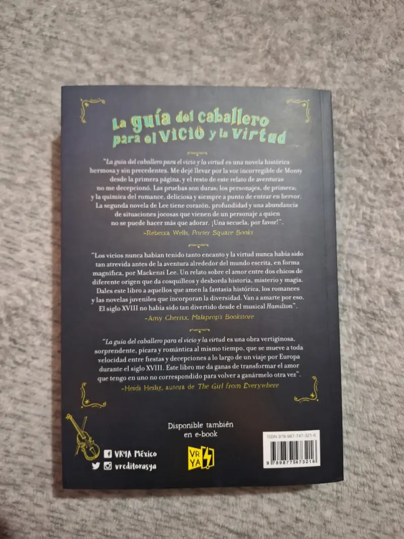 Libro "La guía del caballero" de Mackenzi Lee - 2