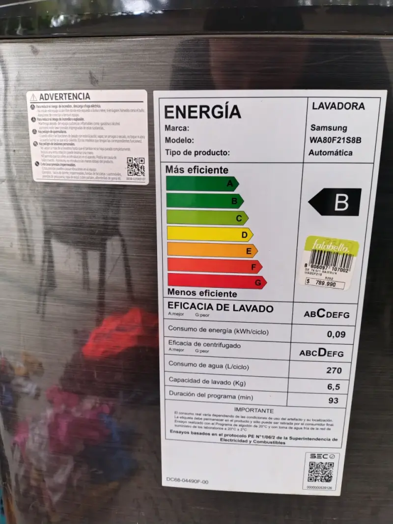 Lavadora Samsung 21Kg modelo WA80F21S8B AI wash - 2