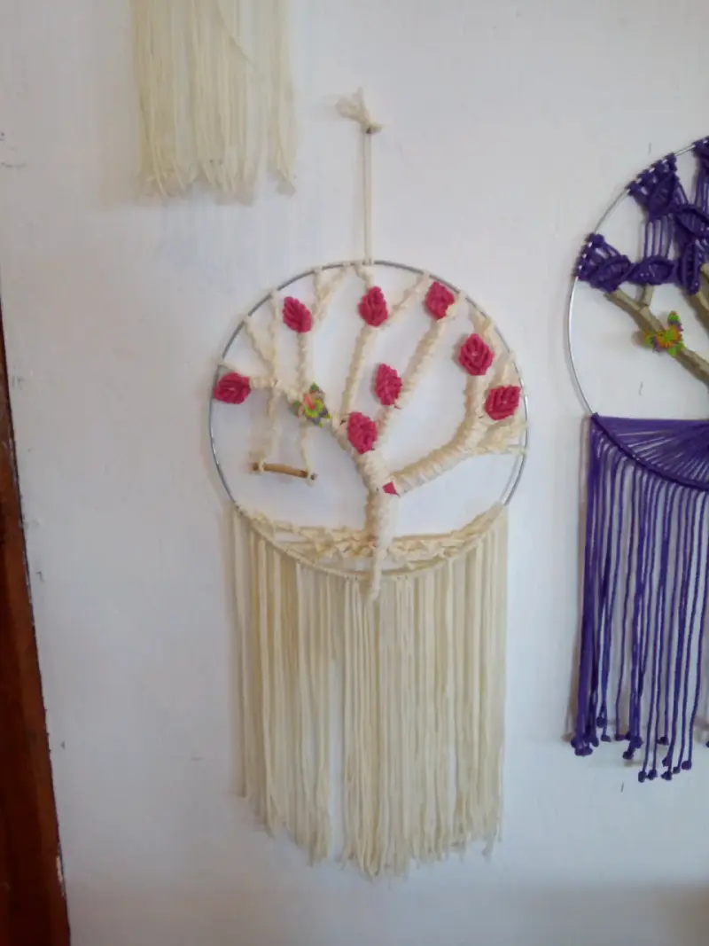 Pintura y macramé - 2
