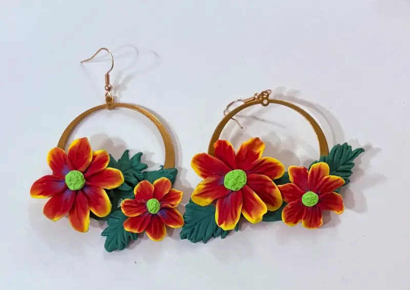 Aretes hechos a mano