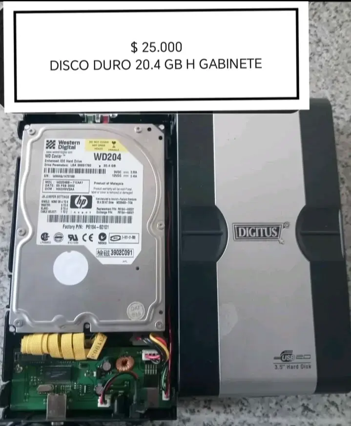 DISCO DURO EXTERNO CON GABINETE DIGITUS 20.4 GB
