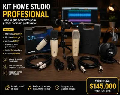 Kit Home Studio Profesional AKG + Samson + Behring - miniatura 1